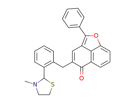 4-<2-(3-methyl-1,3-thiazolidin-2-yl)benzyl>-2-phenylnaphtho<1,8-bc>furan-5-one