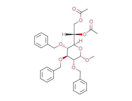 methyl 6,7-di-O-acetyl-2,3,4-tri-O-benzyl-L-glycero-α-D-gluco-heptopyranoside