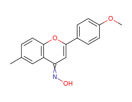 4H-1-Benzopyran-4-one, 2-(4-methoxyphenyl)-6-methyl-, oxime