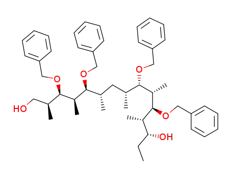 <2S-(2R*,3S*,4S*,5R*,6R*,8S*,9R+,10R*,11R*,12R*,13S*)>-2,4,6,8,10,12-Hexamethyl-3,5,9,11-tetrakis(phenylmethoxy)-1,13-pentadecanediol (Diol 40)