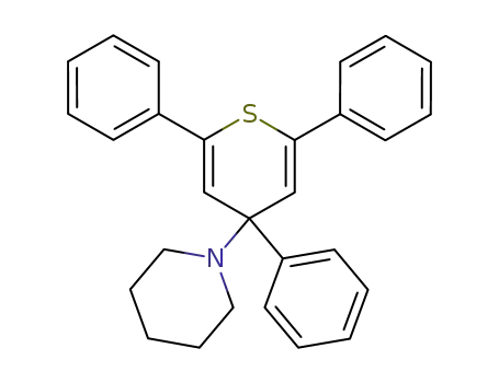 Piperidine, 1-(2,4,6-triphenyl-4H-thiopyran-4-yl)-
