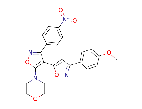 Morpholine,
4-[4-[3-(4-methoxyphenyl)-5-isoxazolyl]-3-(4-nitrophenyl)-5-isoxazolyl]-