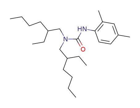 Molecular Structure of 86781-60-4 (Urea, N'-(2,4-dimethylphenyl)-N,N-bis(2-ethylhexyl)-)