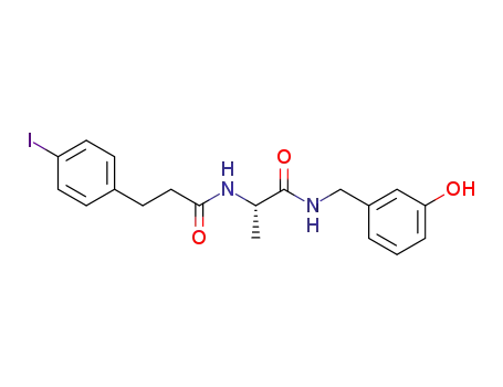 (2S)-N-(3-hydroxybenzyl)-2-<3-(4-iodophenyl)propionamido>propionamide