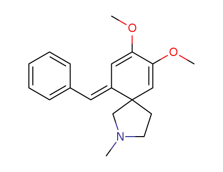 2-Azaspiro[4.5]deca-6,8-diene,
7,8-dimethoxy-2-methyl-10-(phenylmethylene)-, (E)-