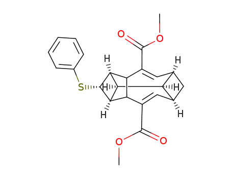 dimethyl (1α,2β,3α,3aβ,6α,8α,10aβ)-1,2,3,3a,6,7,8,10a-octahydro-2-(phenylthio)-1,3:6,8-ethanediylidenecyclopentacyclononene-4,10-dicarboxylate