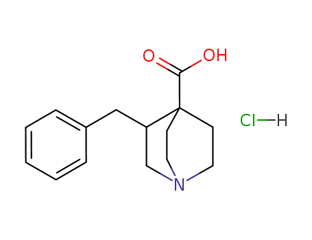 3-(phenylmethyl)-1-azabicyclo<2.2.2>octane-4-carboxylic acid hydrochloride