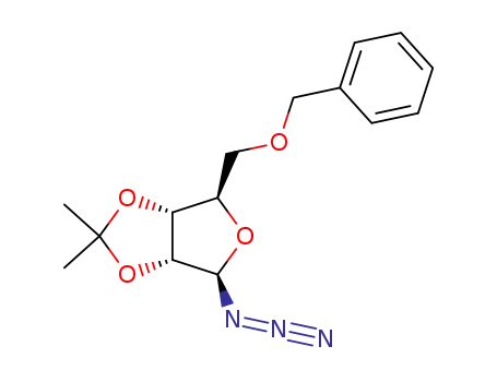 Molecular Structure of 149355-96-4 (5-O-benzyl-2,3-O-isopropylidene-1-azido-β-D-ribofuranose)