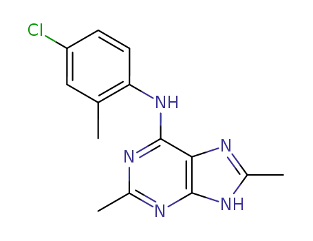 1H-Purin-6-amine, N-(4-chloro-2-methylphenyl)-2,8-dimethyl-
