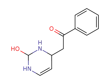 Ethanone, 1-phenyl-2-(1,2,3,4-tetrahydro-2-hydroxy-4-pyrimidinyl)-
