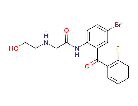 5-Bromo-2-(2-hydroxyethylaminoacetylamino)-2'-fluorobenzophenone