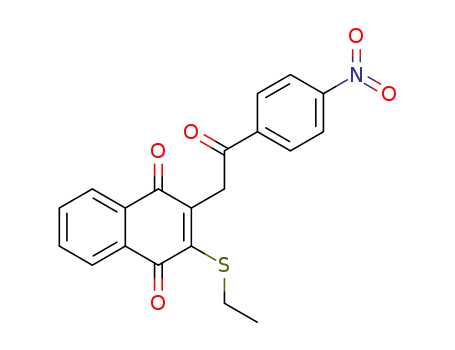 2-ethylthio-3-(4'-nitrophenacyl)-1,4-naphthoquinone