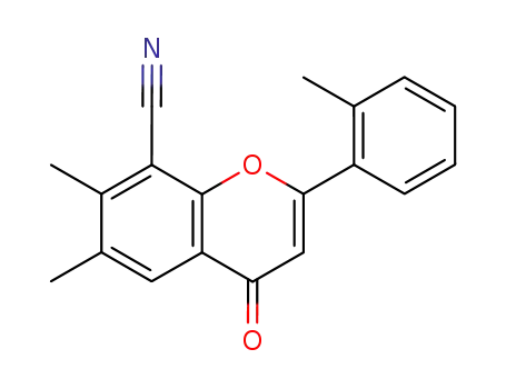 6,7-Dimethyl-4-oxo-2-o-tolyl-4H-chromene-8-carbonitrile