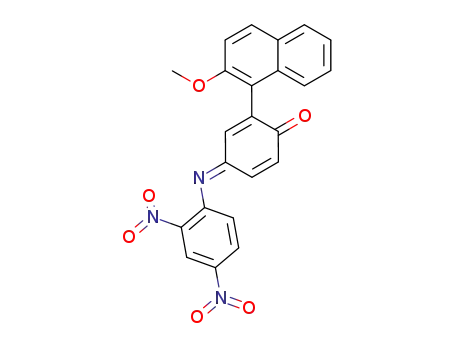 N-(2,4-dinitrophenyl)-2-(2-methoxy-1-naphthyl)-1,4-benzoquinone 4-imine