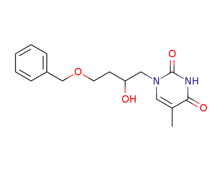 2,4(1H,3H)-Pyrimidinedione,
1-[2-hydroxy-4-(phenylmethoxy)butyl]-5-methyl-