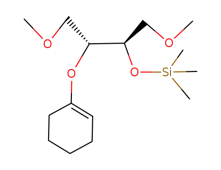 Molecular Structure of 136413-69-9 ([(1R,2R)-2-(Cyclohex-1-enyloxy)-3-methoxy-1-methoxymethyl-propoxy]-trimethyl-silane)