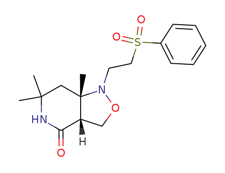 2-(2-phenylsulphonylethyl)-1,8,8-trimethyl-6-oxo-2,7-diaza-3-oxabicyclo<4.3.0>nonane