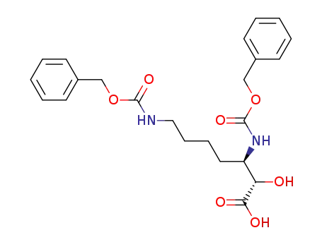 (2S,3S)-bis(N-benzyloxycarbonyl)-3,7-diamino-2-hydroxyheptanoic acid