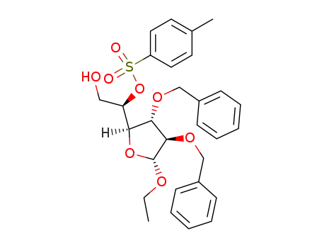 Molecular Structure of 88480-97-1 (Ethyl-2,3-di-O-benzyl-5-O-tosyl-β-D-galactofuranosid)
