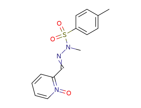 Molecular Structure of 73736-96-6 (Benzenesulfonic acid, 4-methyl-,
methyl[(1-oxido-2-pyridinyl)methylene]hydrazide)