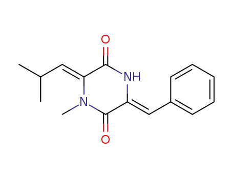 4-methyl-(Z)-3-isobutylidene-(Z)-6-benzylidene-2,5-piperazinedione