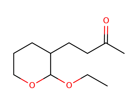 Molecular Structure of 112698-06-3 (2-Butanone,4-(2-ethoxytetrahydro-2H-pyran-3-yl)-,cis-(9CI))
