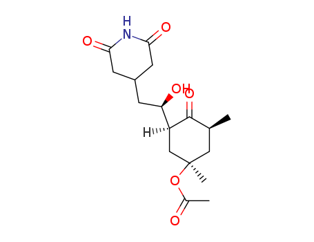 2,6-Piperidinedione,4-[(2R)-2-[(1S,3S,5R)-5-(acetyloxy)-3,5-dimethyl-2-oxocyclohexyl]-2-hydroxyethyl]-