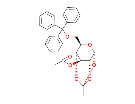 3-O-acetyl-1,2,4-O-orthoacetyl-6-O-(triphenylmethyl)-α-D-glucopyranose