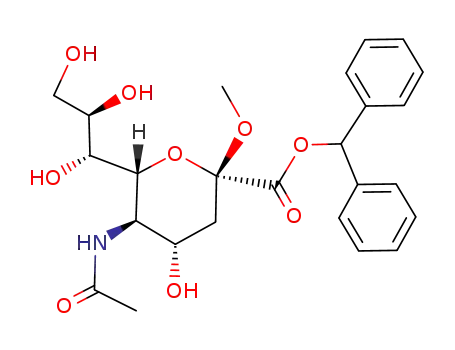 diphenylmethyl (methyl 5-acetamido-3,5-dideoxy-β-D-glycero-D-galacto-2-nonulopyranosid)onate