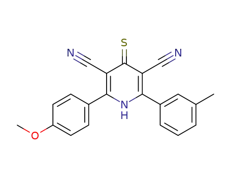 3,5-Pyridinedicarbonitrile,
1,4-dihydro-2-(4-methoxyphenyl)-6-(3-methylphenyl)-4-thioxo-