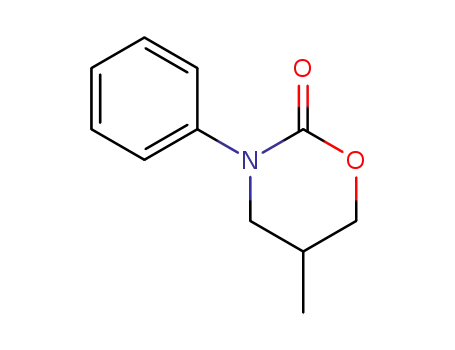 Molecular Structure of 103897-20-7 (2H-1,3-Oxazin-2-one, tetrahydro-5-methyl-3-phenyl-)
