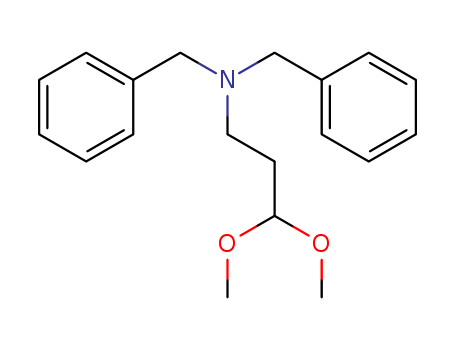 Molecular Structure of 140927-73-7 (Benzenemethanamine, N-(3,3-dimethoxypropyl)-N-(phenylmethyl)-)