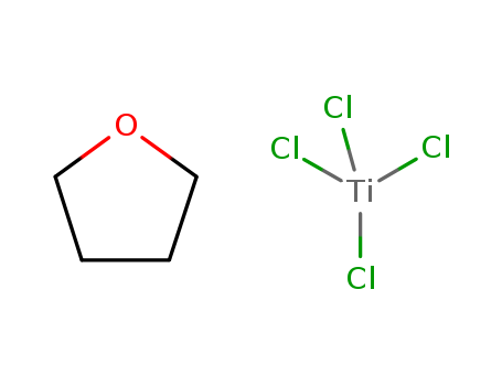 Molecular Structure of 15005-09-1 (Titanium, tetrachloro(tetrahydrofuran)-)