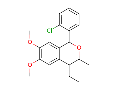 1-(2-chlorophenyl)-6,7-dimethoxy-4-ethyl-3-methylisochroman