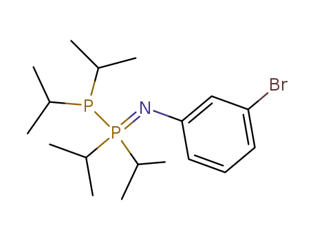 Molecular Structure of 63658-85-5 (Benzenamine,
N-[[bis(1-methylethyl)phosphino]bis(1-methylethyl)phosphoranylidene]-3
-bromo-)