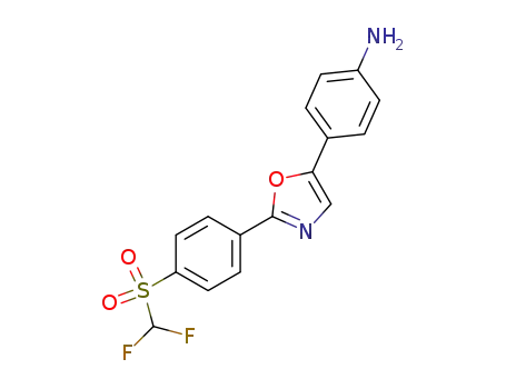 2-(4-difluoromethylsulfonylphenyl)-5-(4-aminophenyl)oxazole