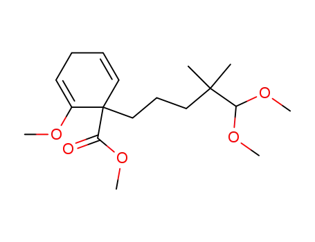 2,5-Cyclohexadiene-1-carboxylic acid,
1-(5,5-dimethoxy-4,4-dimethylpentyl)-2-methoxy-, methyl ester