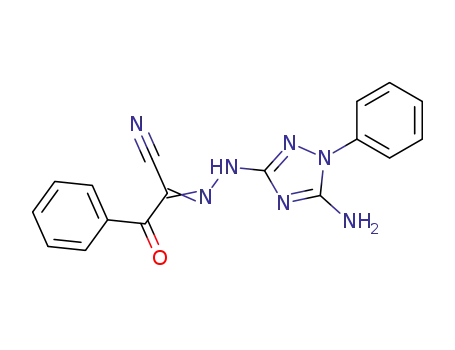 α-<(5-amino-1-phenyl-1H-1,2,4-triazol-3-yl)hydrazino>-β-oxobenzenepropanenitrile