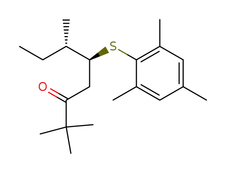 (5R*,6R*)-2,2,6-Trimethyl-5-<(2,4,6-trimethylphenyl)thio>-3-octanone