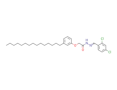 (3-Pentadecyl-phenoxy)-acetic acid [1-(2,4-dichloro-phenyl)-meth-(E)-ylidene]-hydrazide