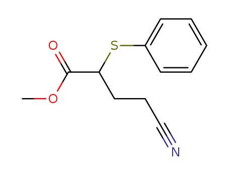 phenylthio-2 cyano-4 butyrate de methyle