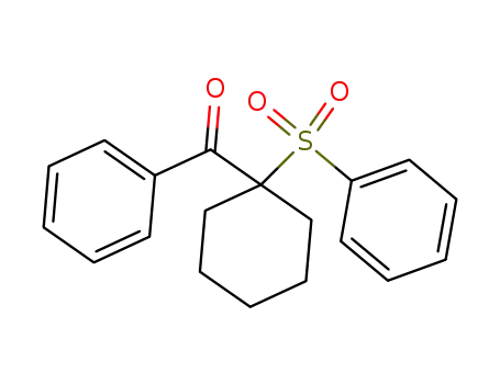 Molecular Structure of 137345-41-6 (1-phenyloxomethyl-1-(phenylsulfonyl)cyclohexane)