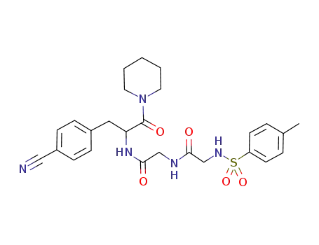 Glycinamide,
N-[(4-methylphenyl)sulfonyl]glycyl-N-[1-[(4-cyanophenyl)methyl]-2-oxo-2-
(1-piperidinyl)ethyl]-