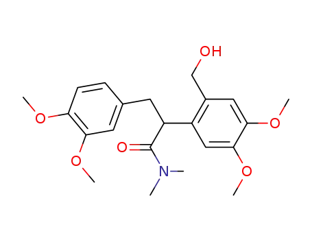3-(3,4-dimethoxyphenyl)-2-(2-hydroxymethyl-4,5-dimethoxyphenyl)-NN-dimethylpropionamide