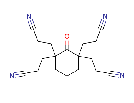 3-[1,3,3-tris(2-cyanoethyl)-5-methyl-2-oxo-cyclohexyl]propanenitrile cas  55664-55-6