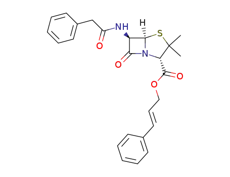 (E)-3-phenyl-2-propenyl (3S,5R,6R)-2,2-dimethyl-6-(phenylacetamido)-7-oxopenam-3-carboxylate