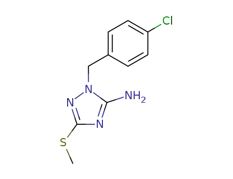1-[(4-Chlorophenyl)methyl]-3-(methylsulfanyl)-1H-1,2,4-triazol-5-amine