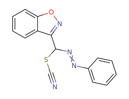 (Benzo[d]isoxazol-3-yl-thiocyanato-methyl)-phenyl-diazene