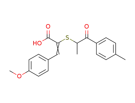 (Z)-3-(4-Methoxy-phenyl)-2-(1-methyl-2-oxo-2-p-tolyl-ethylsulfanyl)-acrylic acid