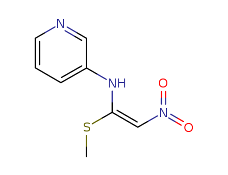 Molecular Structure of 121563-96-0 (3-Pyridinamine, N-[1-(methylthio)-2-nitroethenyl]-)